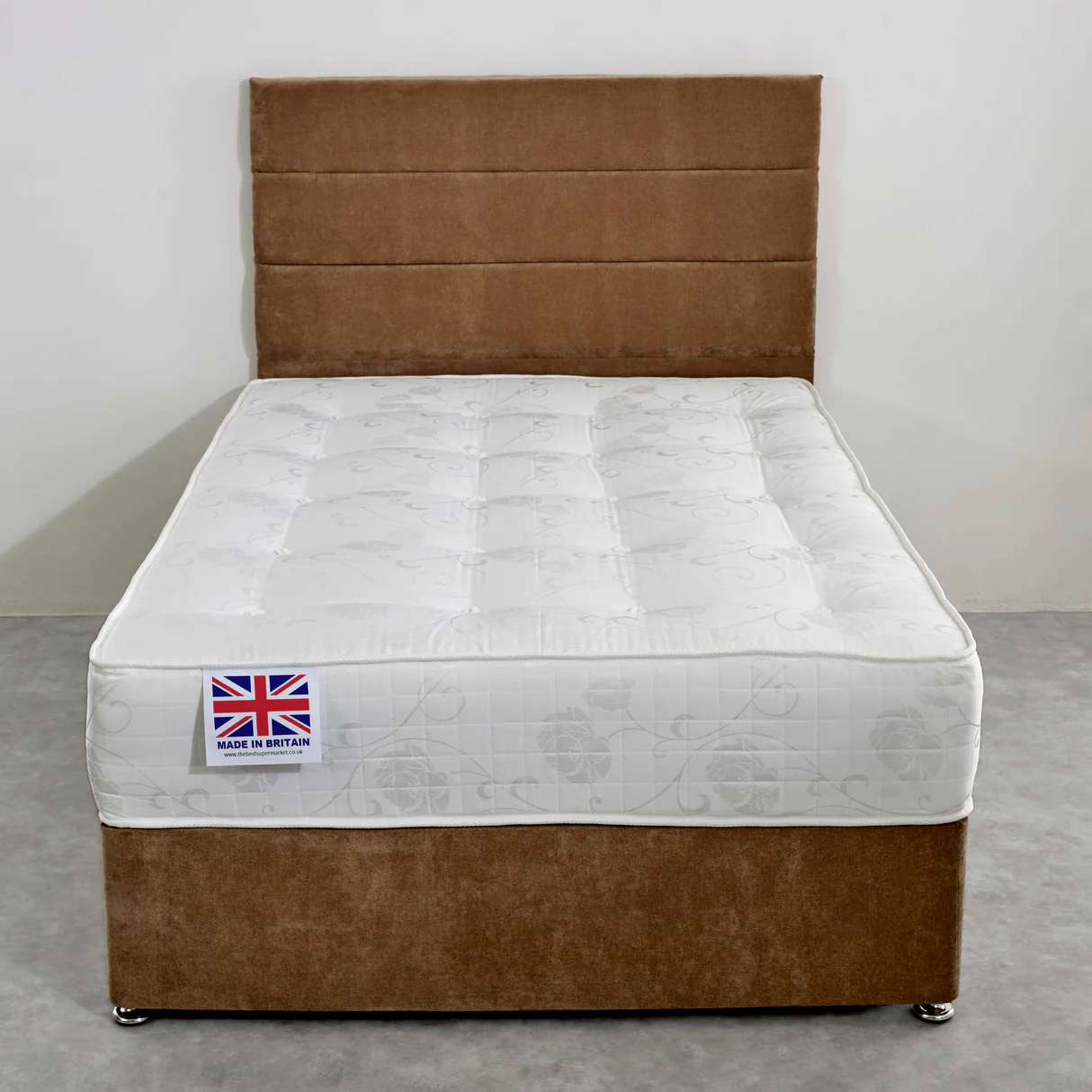 Hilton Divan Bed Set UK - Detail view of premium divan from Newcastle Beds UK